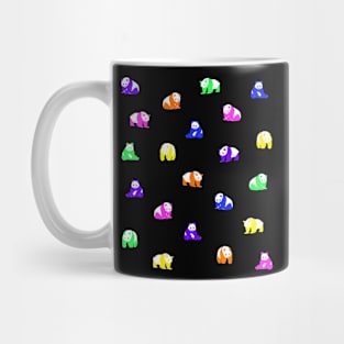 Panda Pattern in Rainbow Brights Mug